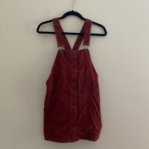 Forever 21 corduroy overall dress